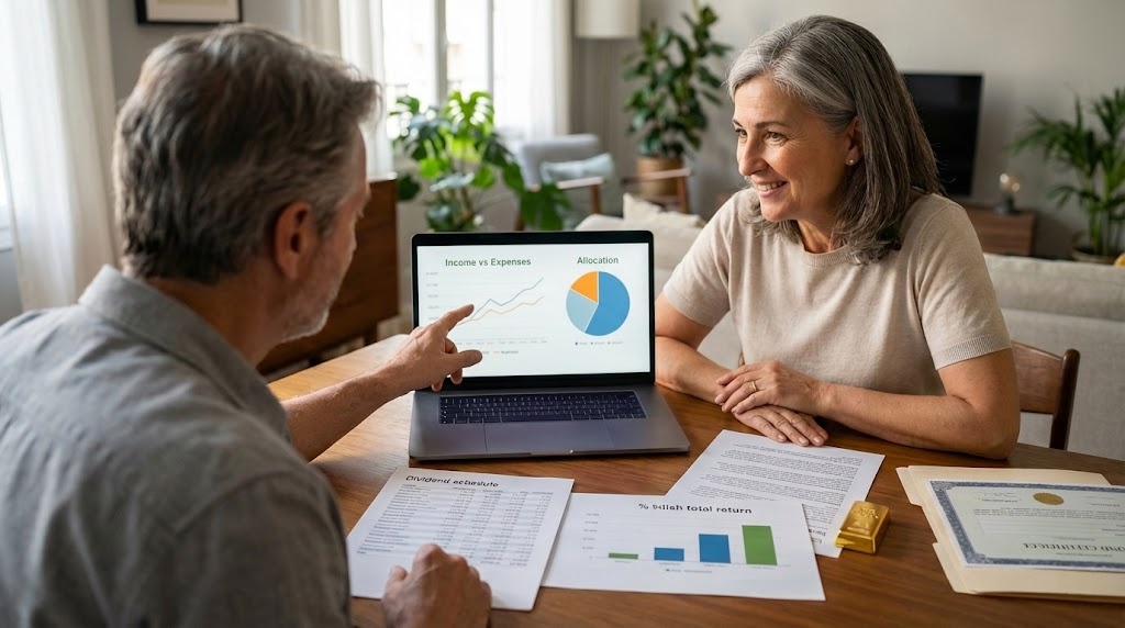 dividend-income-strategy-for-retirement-couple-reviewing-long-term-income-plan